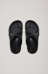 A.Emery Black Lizard Claude Sandal