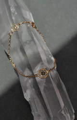 Zoe & Morgan 22K Gold Plate with Chrome Diopside Manuka Bracelet