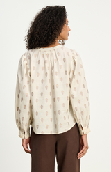 Velvet Cream Ana Blouse