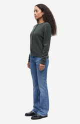Samsøe Samsøe Dark Evergreen Mel. Nor Short Cardigan