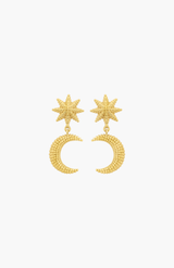 Zoe & Morgan 22K Gold Plate Moonlight Earrings