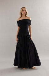 Caitlin Crisp Black Elsa Dress