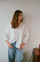 Mahsa Cotton Lawn White Everyday Blouse