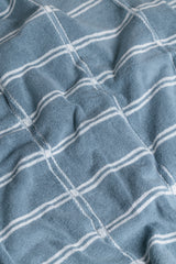 Baina Celeste & Chalk Sorn Bath Towel