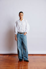 Mahsa Cotton Lawn White Everyday Blouse