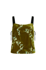 Harris Tapper Viridis Embroidered Plum Top