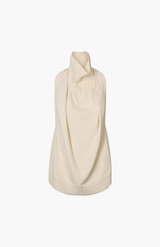 Rabens Saloner Bone Cashmix Halter Top