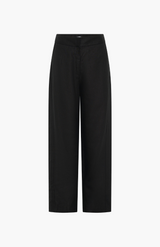Morrison Black Linen Jackson Pant
