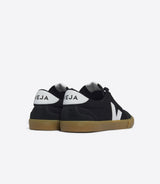 VEJA Black White Canvas Volley Sneaker