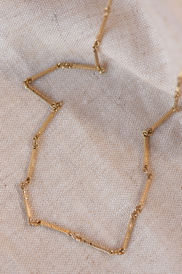 Zoe & Morgan Gold Plate Ameena Chain Necklace (50cm)