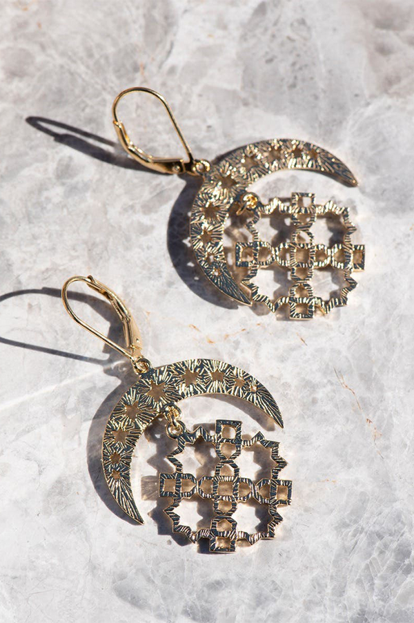 Zoe & Morgan Gold Essaouira Earrings