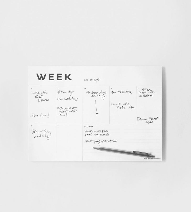 Father Rabbit A4 Weekly Planner