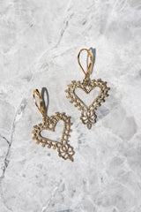 Zoe & Morgan Gold Gypsy Heart Earrings