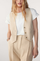 Ba&sh Beige Jessy Top