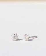 Zoe & Morgan Sterling Silver with White Zircon Stella Earrings