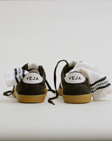 VEJA Black White Canvas Volley Sneaker