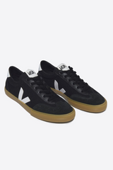 VEJA Black White Canvas Volley Sneaker