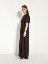 Juliette Hogan Black Jacquard Emmy Dress