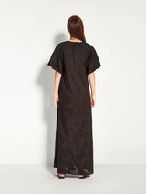 Juliette Hogan Black Jacquard Emmy Dress