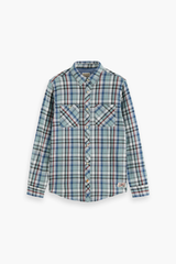 Scotch & Soda Blue & Red Flannel Check Shirt