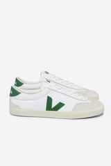 VEJA White Emeraude Canvas Volley Sneaker