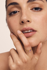 Temple Of The Sun Amethyst Gold Pia Ring