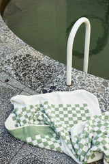 Baina Sage & Chalk Roman Pool Towel
