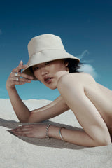 Rebe Taupe Bucket Hat