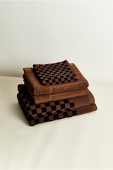 Baina Tabac & Noir Roman Pool Towel
