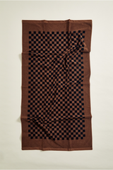 Baina Tabac & Noir Roman Pool Towel