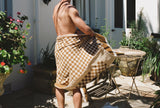 Baina Cedar & Sand Roman Pool Towel