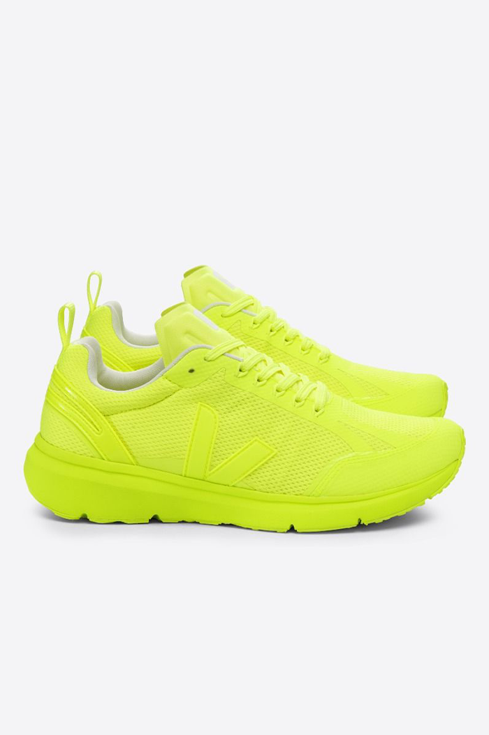 VEJA Full Jaune Fluo Condor Alveomesh Sneaker - Main Image