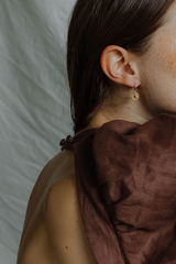 Charlotte Penman Gold Mini Artemis Spinel Earrings