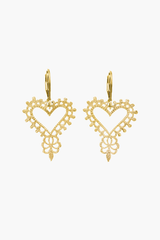 Zoe & Morgan Gold Gypsy Heart Earrings