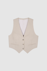 Ba&sh Beige Jessy Top