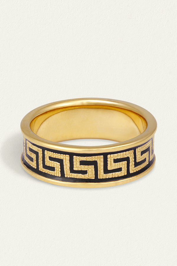 Temple Of The Sun Gold Meander Ring
