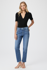 Paige Legit Distressed Sarah Straight Ankle Jean