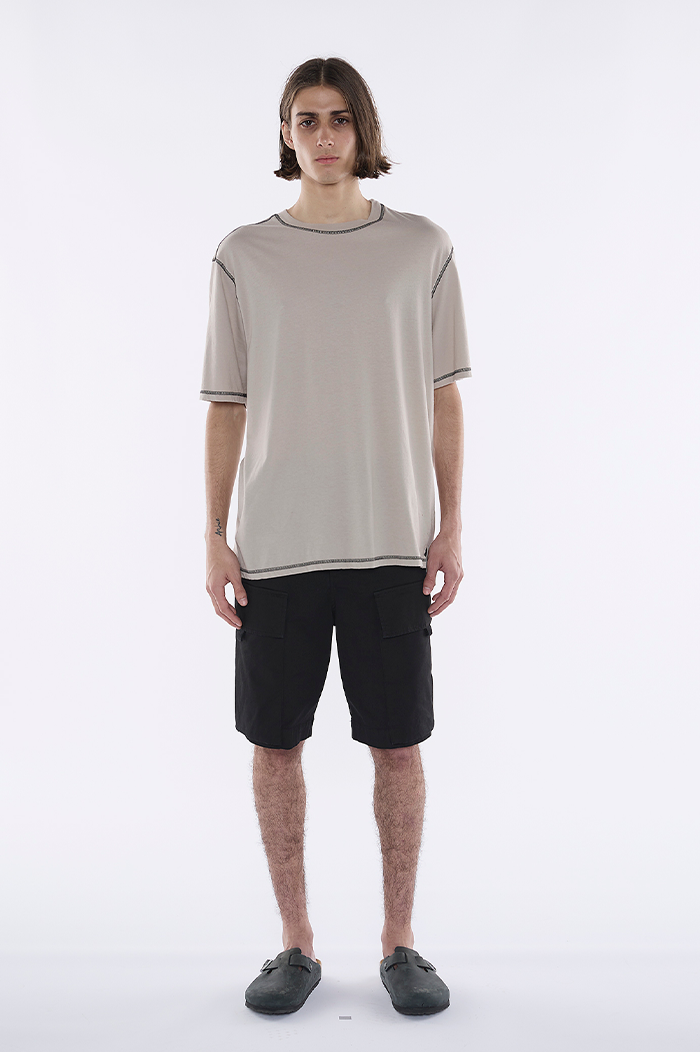Shop Bassike Black Tab Detail Short Online True Store