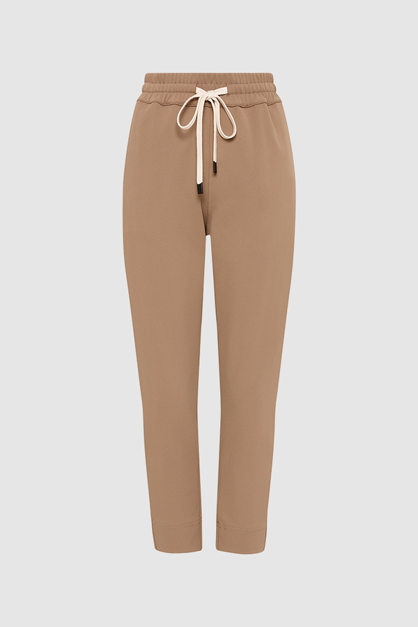 Bassike Tan Stretch Twill Tapered Pant