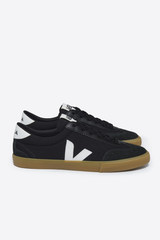 VEJA Black White Canvas Volley Sneaker