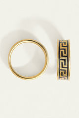 Temple Of The Sun Gold Meander Ring