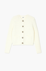 Ba&sh Ecru Gaspard Cardigan