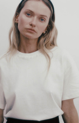 Harris Tapper White Lotte Beaded T-Shirt