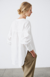 Laing White Palma Scoop Blouse