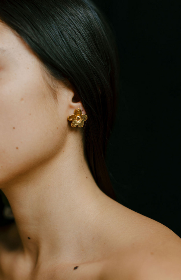 Charlotte Penman Gold Bebe Clarisse Studs