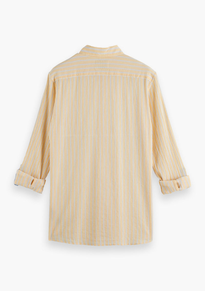 Scotch & Soda White + Yellow Stripe Shirt