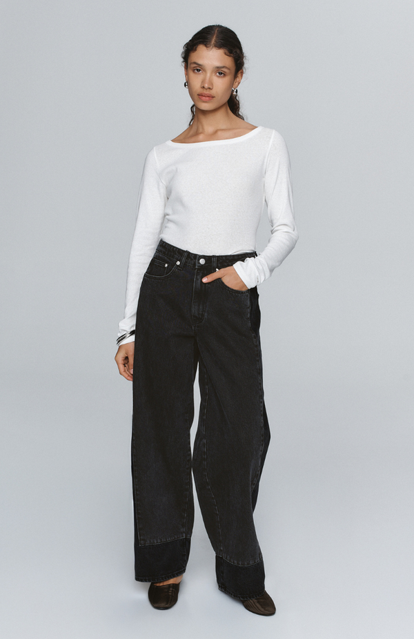 Marle Washed Black Border Jean