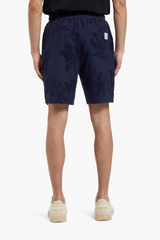 Scotch & Soda Navy Blue Jacquard Towelling Shorts