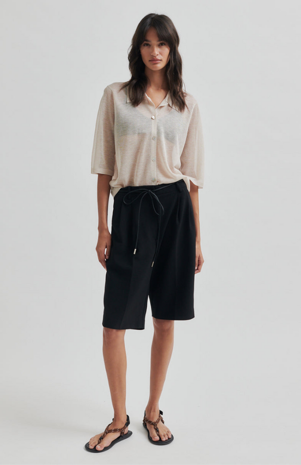 Second Female Brazilian Sand Tinke Knit Polo Cardigan
