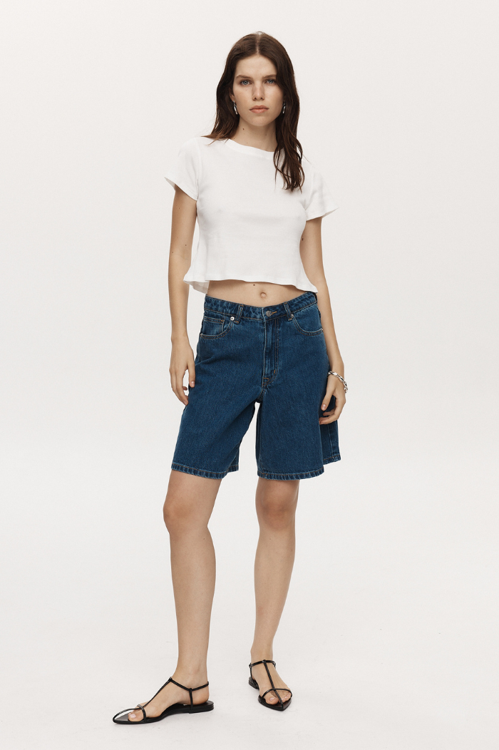 Marle Heritage Blue Relaxed Jean Short